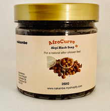 Load image into Gallery viewer, Nakambe AfroCurves Black natural soap with Akpi Oil 250g