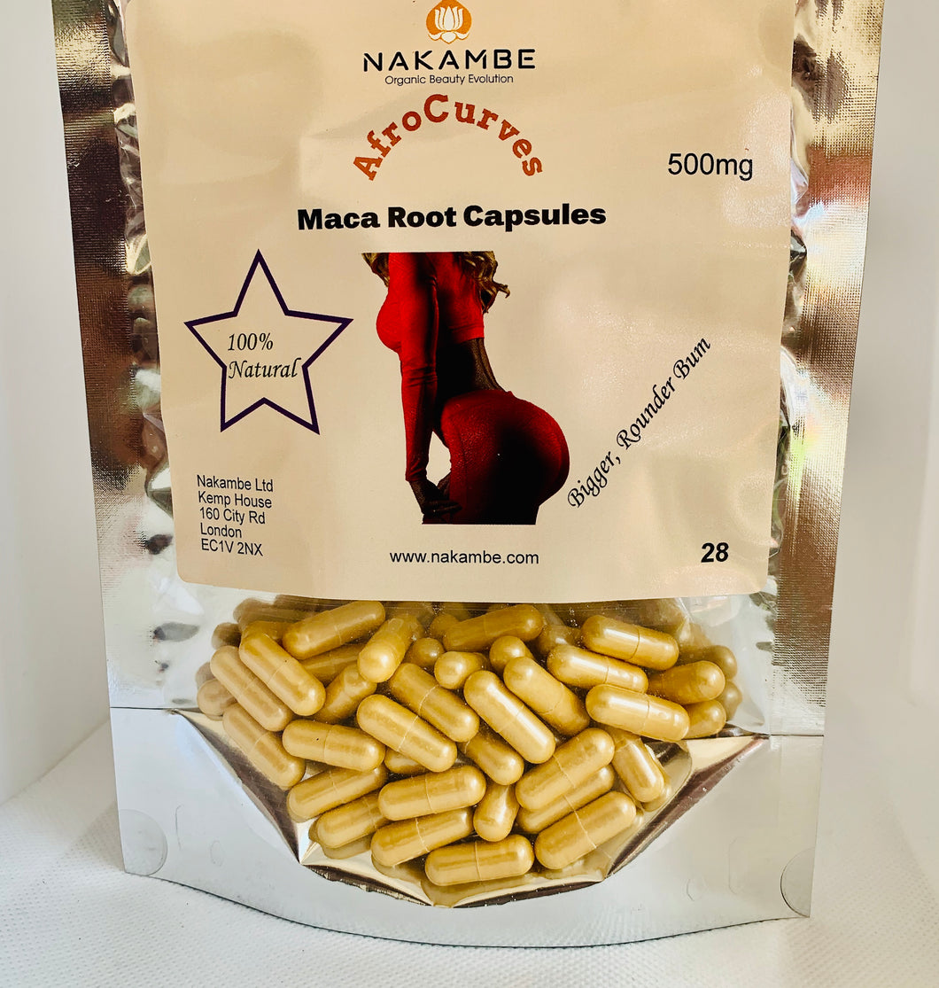 Nakambe Afrocurves Maca Root Capsules |Pack of 28| capsules