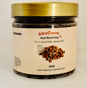 Nakambe AfroCurves Black natural soap with Akpi Oil 250g