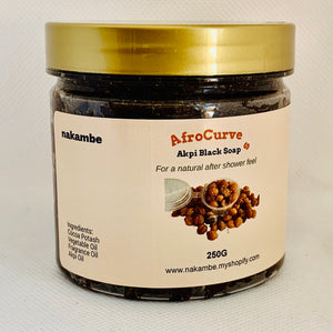 Nakambe AfroCurves Black natural soap with Akpi Oil 250g