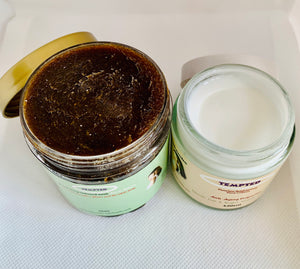 Tempted Brightening Face Cream+Black soap with Snow White 120g+250g