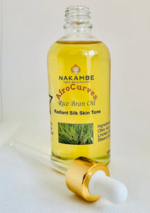 Nakambe Afrocurves Rice Bran Oil for a Silk Skin Tone 100ml