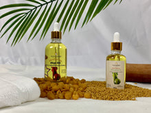 Lade das Bild in den Galerie-Viewer, Akpi Oil for Butt Enlargement 100ml+Fenugreek Oil for breast Firming 50ml Bundle
